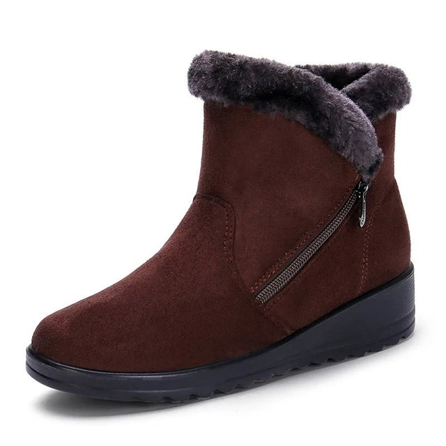 BOTA FEMENINA EN GAMUZA Y FORRADA | FANCY WINTER®