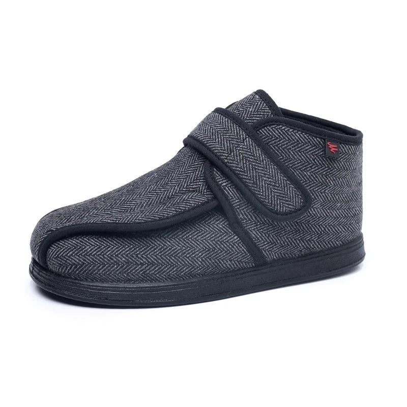 BOTA DE TELA CON VELCRO PARA DIABÉTICOS Y ADULTOS MAYORES
