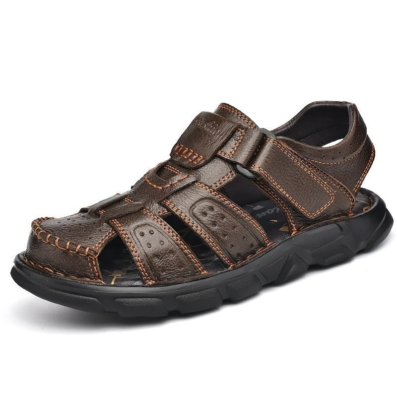SANDALIA ORTOPÉDICA PARA HOMBRE EN CUERO GENUINO | ROMAX®