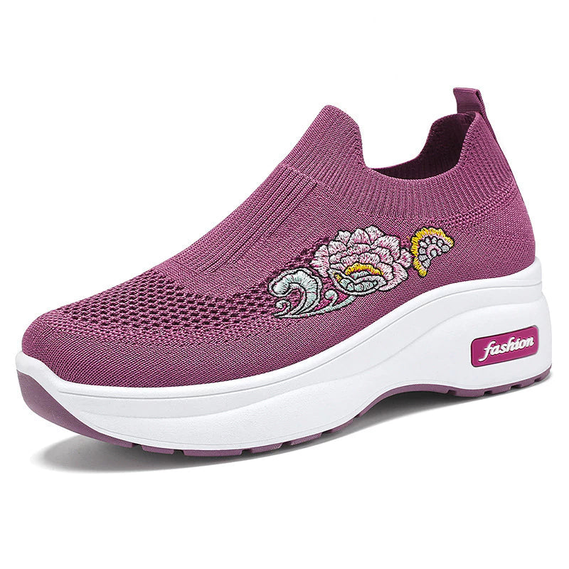 ZAPATILLAS ORTOPÉDICAS FEMENINAS KNIT SIN CORDONES | FLORALIS®