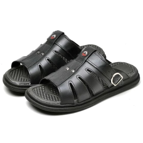 SANDALIA ORTOPÉDICA MASAJEADORA MASCULINA DE CUERO | ANTISTRESS®