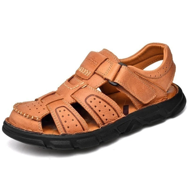 SANDALIA ORTOPÉDICA PARA HOMBRE EN CUERO GENUINO | ROMAX®