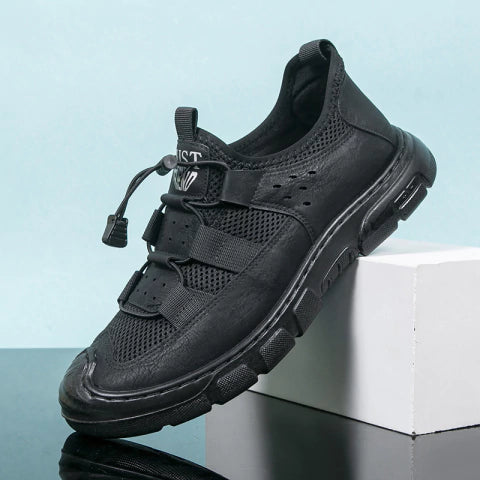 TÉNIS ORTOPÉDICO MASCULINO TRANSPIRABLE DE CUERO | WIND®