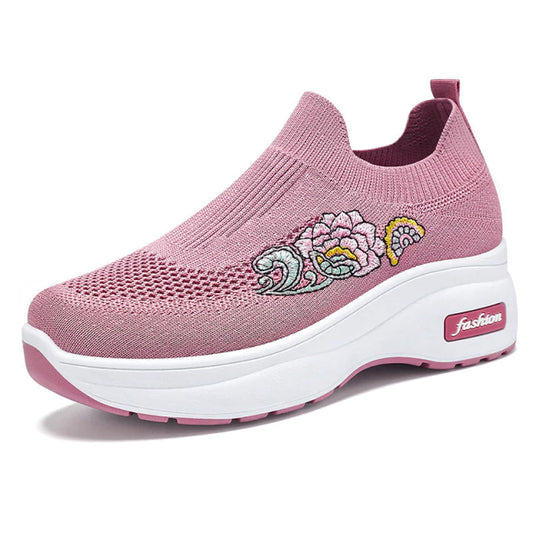 ZAPATILLAS ORTOPÉDICAS FEMENINAS KNIT SIN CORDONES | FLORALIS®
