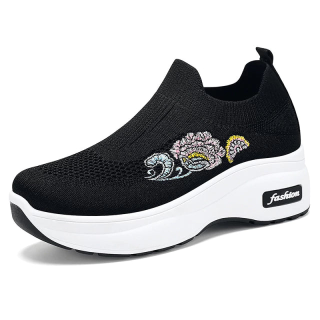 ZAPATILLAS ORTOPÉDICAS FEMENINAS KNIT SIN CORDONES | FLORALIS®